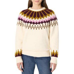 Women's Oversized-Fit Fair Isle Crewneck Sweater